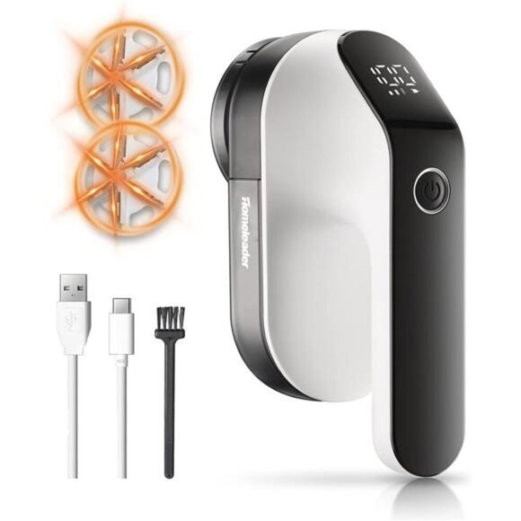 Electric Fabric Shaver, Homeleader Rechargeable Lint Remover,Led Digital Display - Picture 1 of 7